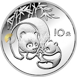 1984版熊貓金銀銅紀念幣27克圓形銀質(zhì)紀念幣