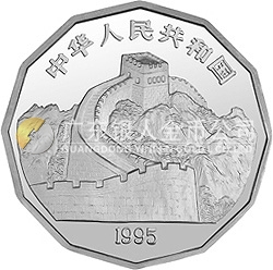 中國近代名畫系列金銀紀念幣（第2組）2/3盎司十二邊形銀質(zhì)紀念幣