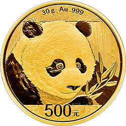 2018版熊貓金銀紀念幣30克圓形金質(zhì)紀念幣