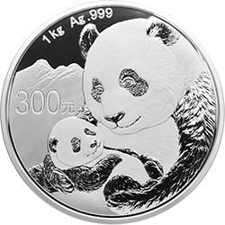 2019版熊貓金銀紀(jì)念幣1公斤圓形銀質(zhì)紀(jì)念幣