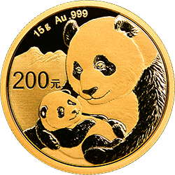 2019版熊貓金銀紀(jì)念幣15克圓形金質(zhì)紀(jì)念幣