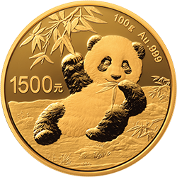 2020版熊貓金銀紀(jì)念幣100克圓形金質(zhì)紀(jì)念幣