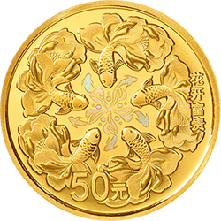 2022吉祥文化金銀紀(jì)念幣3克圓形金質(zhì)紀(jì)念幣