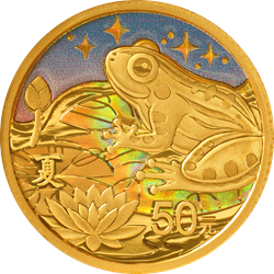 二十四節(jié)氣（光陰的故事）金銀紀(jì)念幣3克圓形金質(zhì)紀(jì)念幣