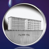 2015年5月定做　長江大學(xué)文理學(xué)院純銀紀(jì)念章、紀(jì)念銀幣　