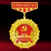 2015年10月設計制作　安康市委表彰優(yōu)秀共產(chǎn)黨員功勛章設計制作