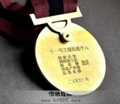 國防科工委金質(zhì)獎(jiǎng)?wù)?頒發(fā)獎(jiǎng)?wù)?頒發(fā)勛章,授予金質(zhì)勛章