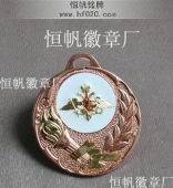 中外友好邦交紀(jì)念金牌,紀(jì)念獎?wù)?掛繩銀牌,授帶金牌