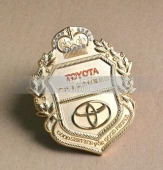 日本豐田汽車(chē)鑲鉆徽標(biāo),純金徽標(biāo),純金標(biāo)牌,黃金貴金屬制品