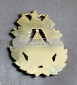 上海公安高等?？茖W(xué)校金質(zhì)徽標(biāo),金銀貴金屬制品