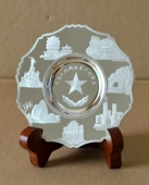 慶祝廣州軍區(qū)成立紀(jì)念銀盤(pán),銀質(zhì)紀(jì)念盤(pán),純銀紀(jì)念盤(pán),純銀紀(jì)念品