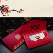恭喜發(fā)財銀鈔春節(jié)銀幣銀章純銀壓歲錢純銀利是封