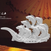 鯉魚(yú)躍龍門(mén)純銀紀(jì)念品定制